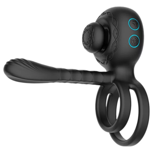 Biu-Biu - penisring og parvibrator - sort