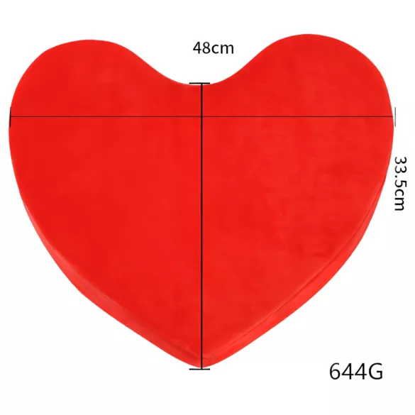 Desirel Magic Pillow - hjerteformet sexpude (rød)