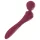 Lonely - vibrator massager - buet design - silikone rød