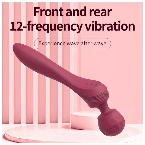 Lonely - vibrator massager - buet design - silikone rød