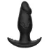 Kangvo - magnetisk oppustelig fantasy-dildo, stor (sort)