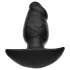 Kangvo - magnetisk oppustelig fantasy-dildo, stor (sort)