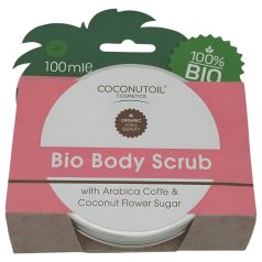   Coconutoil - Økologisk Bodyscrub med Kaffe & Kokosblomst Sukker (100ml)