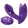 Inya Bump-N-Grind - radiostyret, varmende 2i1 klitorisvibrator (lilla)