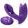 Inya Bump-N-Grind - radiostyret, varmende 2i1 klitorisvibrator (lilla)