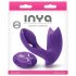 Inya Bump-N-Grind - radiostyret, varmende 2i1 klitorisvibrator (lilla)