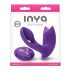 Inya Bump-N-Grind - radiostyret, varmende 2i1 klitorisvibrator (lilla)