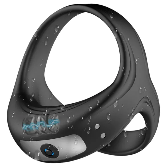 AlvUp - vibrator penisring og kuglering - sort