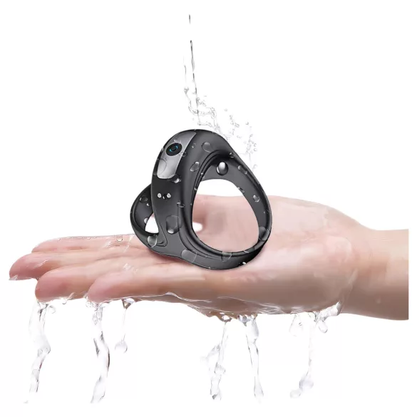 AlvUp - vibrator penisring og kuglering - sort