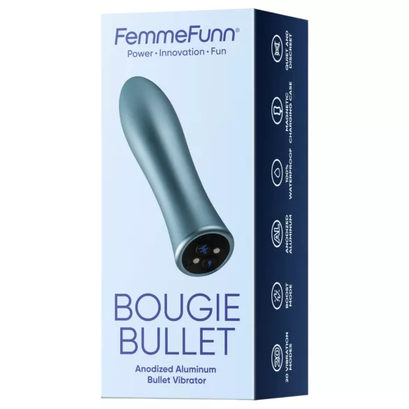 FemmeFunn Bougie - vibrator i aluminium - sølv - premium