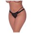 Magic Silk - dobbeltstrop, blonde tanga (sort)