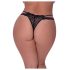 Magic Silk - dobbeltstrop, blonde tanga (sort)