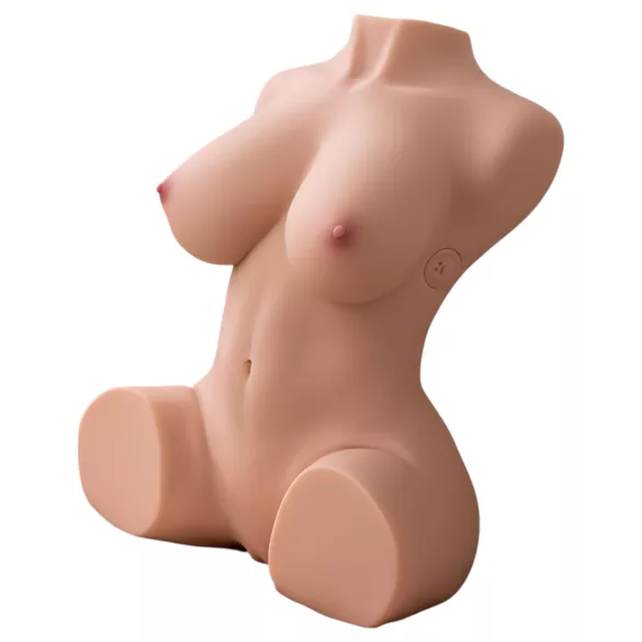XISE Dania - masturbatortorso med stød funktion - natur
