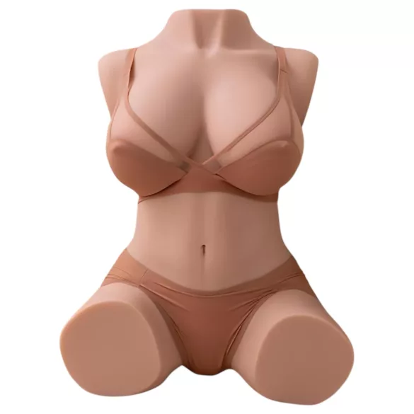 XISE Dania - masturbatortorso med stød funktion - natur