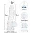 Addiction Crystal - Suget dildo (gennemsigtig) - 18cm