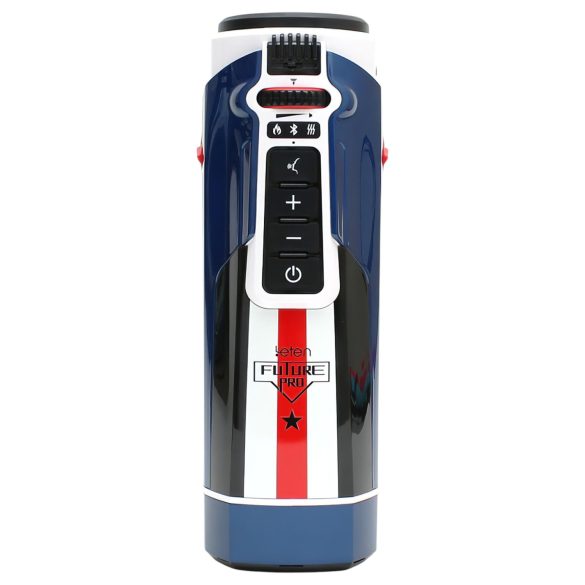 Leten SM Future Pro - elektrisk masturbator med lyd, tryk og varme - blå