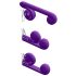 Snail Vibe Duo - genopladelig, 3-i-1 stimulerende vibrator (lilla)