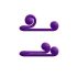 Snail Vibe Duo - genopladelig, 3-i-1 stimulerende vibrator (lilla)