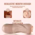 Lonely, livagtig mund-masturbator med vibration og sugefunktion