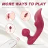 Sex HD Chomper - klitoris og anal vibrator - rød