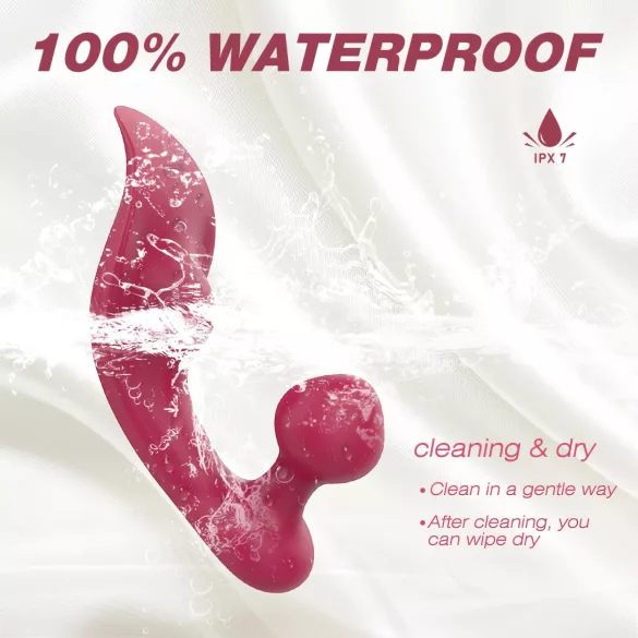 Sex HD Chomper - klitoris og anal vibrator - rød