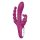 Sex HD Joker - genopladelig, vandtæt tregrenet vibrator (lilla)