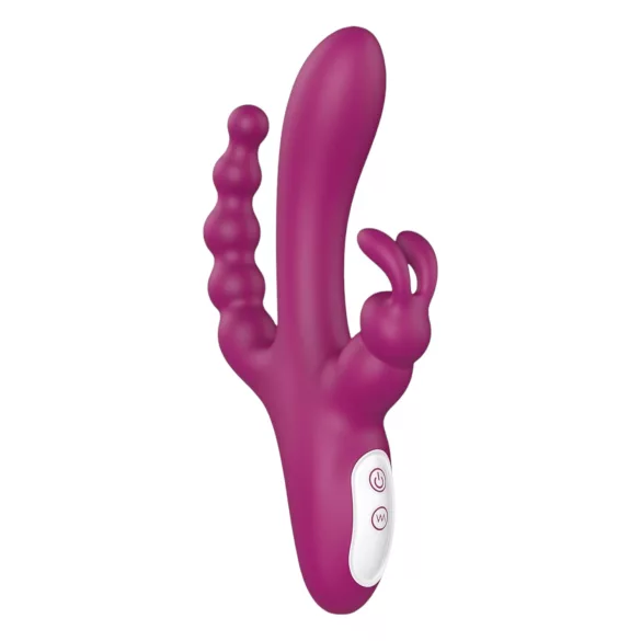 Sex HD Joker - vibrator med tre arme - genopladelig vandtæt - lilla