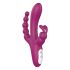 Sex HD Joker - genopladelig, vandtæt tre-dobbelt vibrator (lilla)