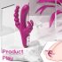 Sex HD Joker - genopladelig, vandtæt tregrenet vibrator (lilla)