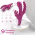 Sex HD Joker - vibrator med tre arme - genopladelig vandtæt - lilla