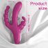 Sex HD Joker - genopladelig, vandtæt tre-dobbelt vibrator (lilla)