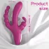 Sex HD Joker - vibrator med tre arme - genopladelig vandtæt - lilla