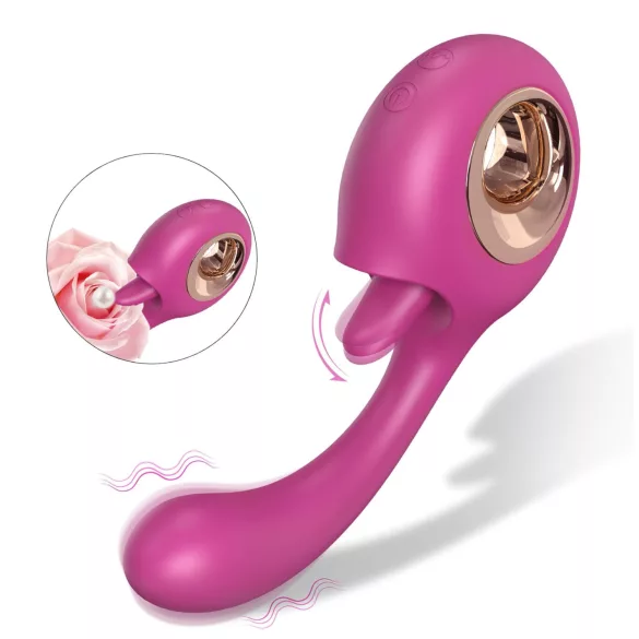 Sex HD - slik- og G-punktsvibrator (rød)