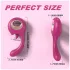 Sex HD - slik- og G-punktsvibrator (rød)