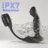 Sex HD Virgil - prostatavibrator med penisring - silikone - sort