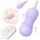 Sex HD Twist Egg - vibratoræg med stødende vibrationer - lilla