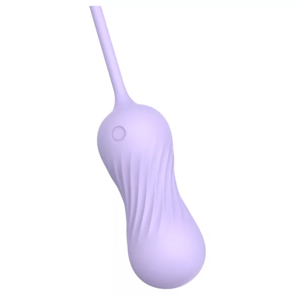 Sex HD Twist Egg - vibratoræg med stødende vibrationer - lilla