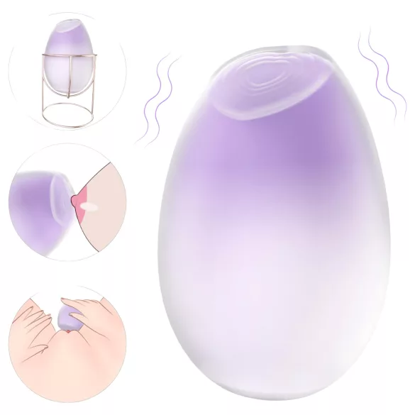 Sex HD - 2i1 brystvorte- og klitorisvibrator - lilla