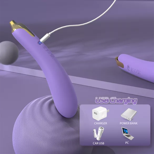 Sex HD - vibrator til g-punkt - kraftig - silikone lilla