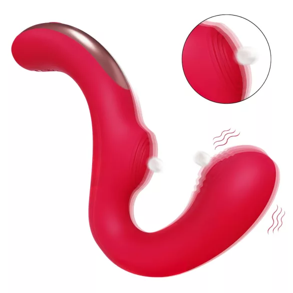 SEX HD Genie - g-punktsvibrator og klitorisvibrator - rød