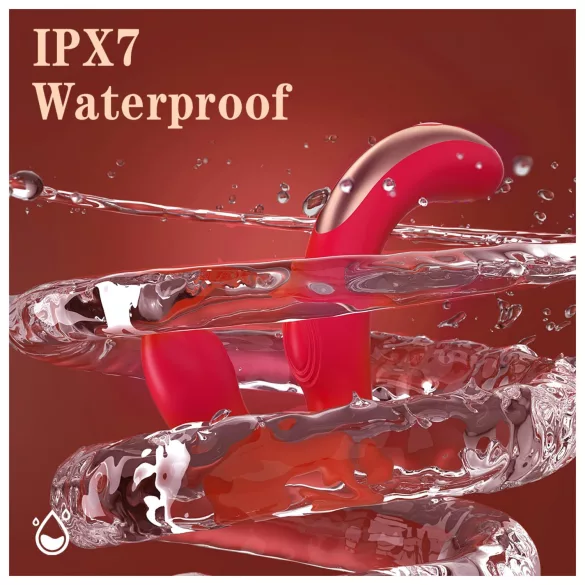 SEX HD Genie - g-punktsvibrator og klitorisvibrator - rød