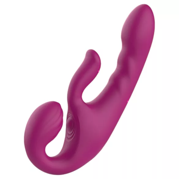 SEX HD Co-op Bliss - strap-on klitorisvibrator med arm - silicone lilla