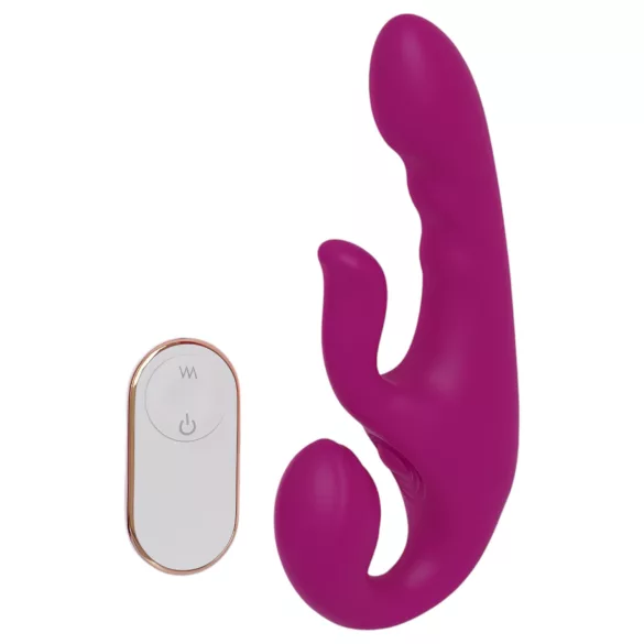 SEX HD Co-op Bliss - strap-on klitorisvibrator med arm - silicone lilla