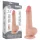 Lovetoy Sliding-Skin - dildo med sugekop - dobbeltlag - 19,5cm - natur