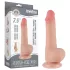 Lovetoy Sliding-Skin - dildo med sugekop - dobbeltlag - 19,5cm - natur