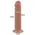 Lovetoy Sliding-Skin - realistisk dildo med sugekop - 20cm - natur