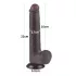 Lovetoy Sliding-Skin - dildo med sugekop - realistisk brun - 20,8cm