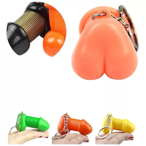 Roomfun - sjov penisnøglering (orange)