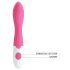 Pretty Love Bishop - vandtæt G-punkt vibrator (pink-hvid)