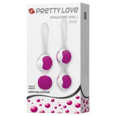 Pretty Love - bækkenbundskuglesæt - justerbar - hvid/lilla